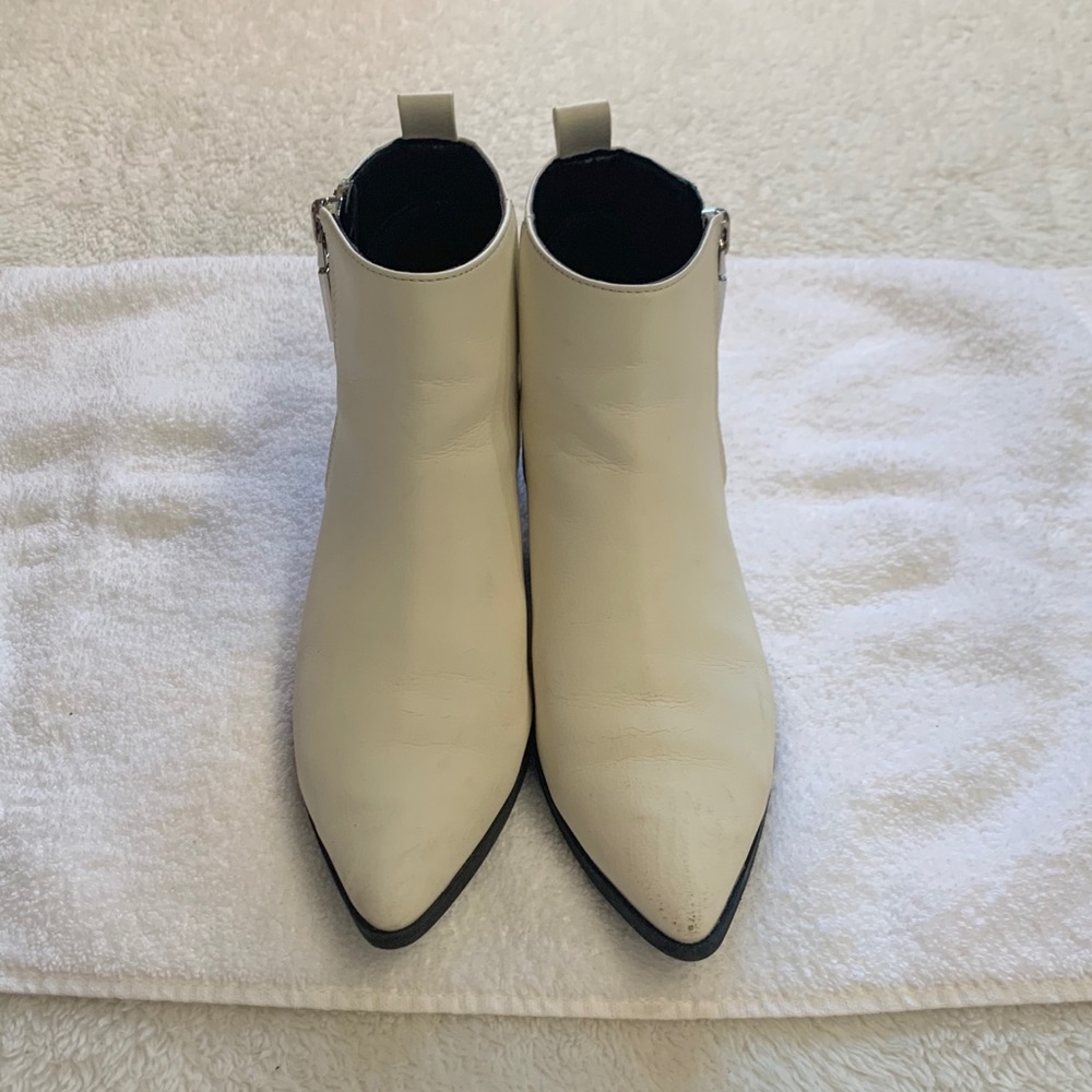 Mix No. 6 White Leather Chelsea Boots - Picture 2 of 4